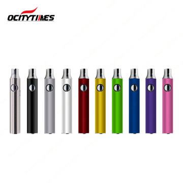 Custom Color Big Capacity 650mAh Cbd Cartridge Battery Side USB Vape Battery Pen